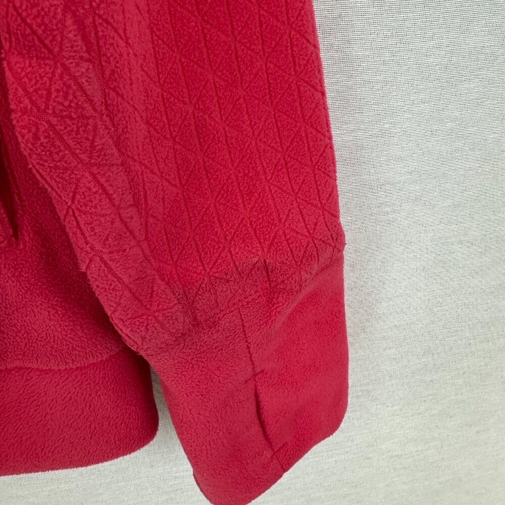 TEK GEAR WOMEN'S FULL-ZIP FLEECE JACKET IN HOT PINK, MOCK NECK POCKETS SIZE 1L - Picture 11 of 11